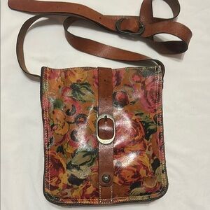 Patricia Nash Floral Leather Crossbody Bag